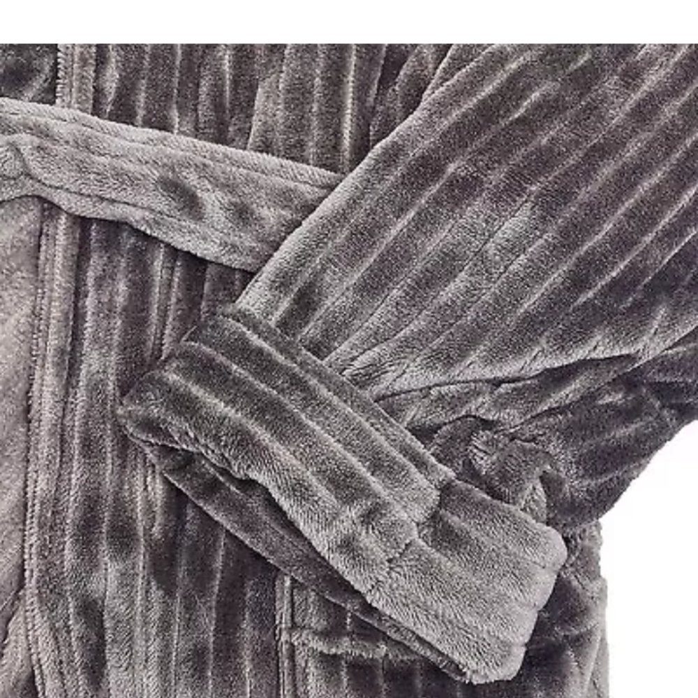 Dallas Cowboys Ribbed Silk Touch Robe - Picture 3 of 5